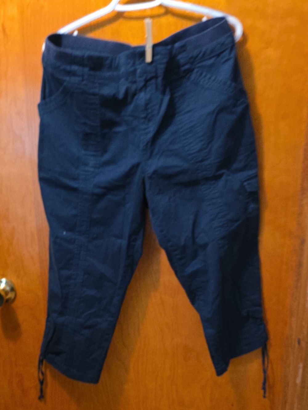 Christopher & Banks Navy Blue Capri Cargo Pants
